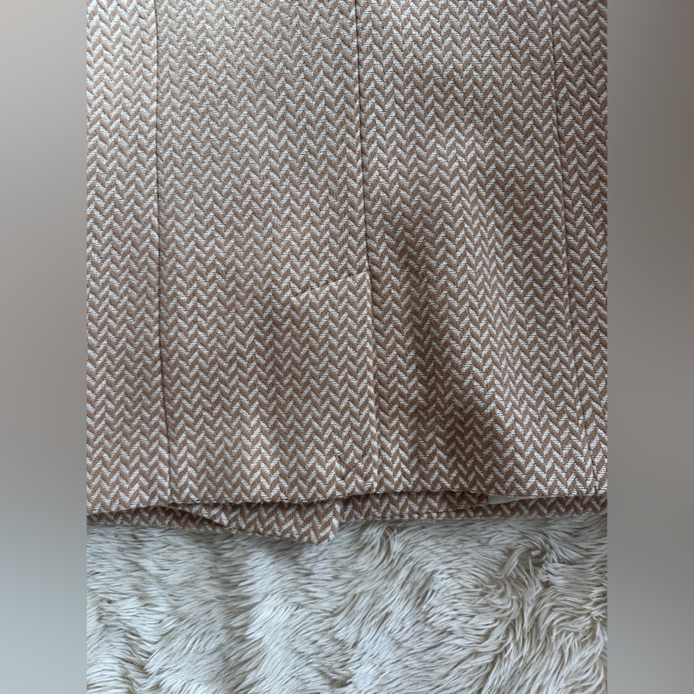 Anine Bing Beige Chevron Double-Breasted Blazer - Picture 14 of 16